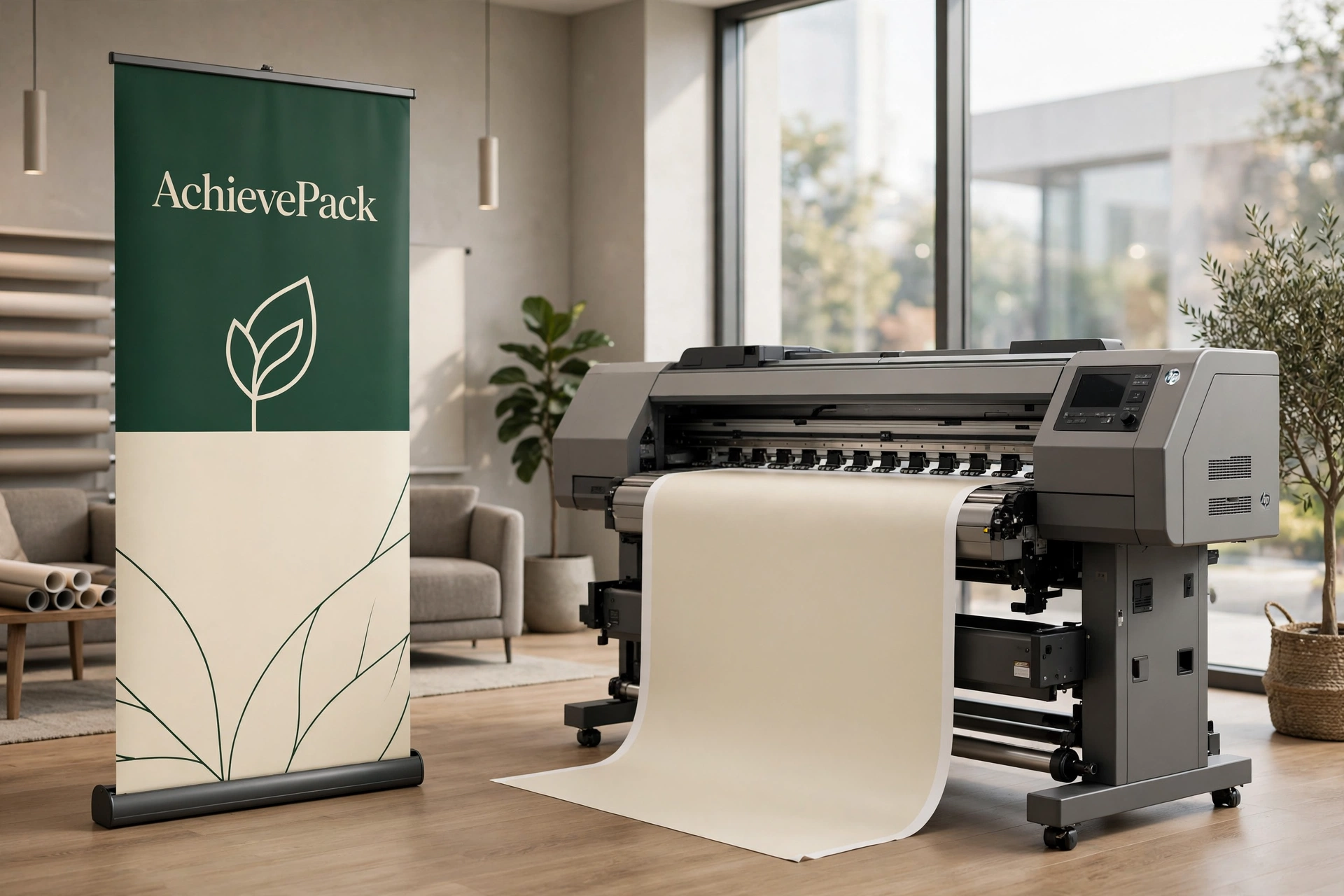 AchievePack pull-up banner and large format